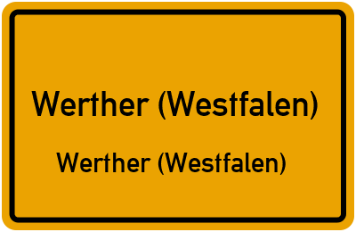 Straßenverzeichnis Werther (Westfalen) Werther (Westfalen)