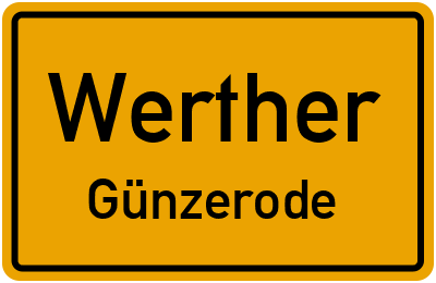 Straßenverzeichnis Werther Günzerode