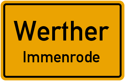 Straßenverzeichnis Werther Immenrode