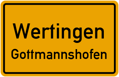 Straßenverzeichnis Wertingen Gottmannshofen