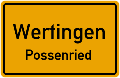 Straßenverzeichnis Wertingen Possenried