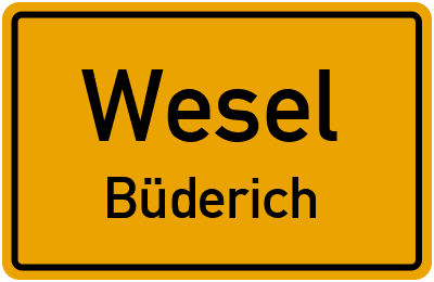 Straßenverzeichnis Wesel Büderich