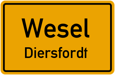 Straßenverzeichnis Wesel Diersfordt