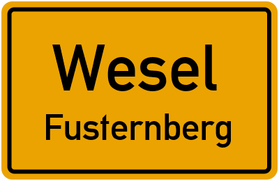 Straßenverzeichnis Wesel Fusternberg