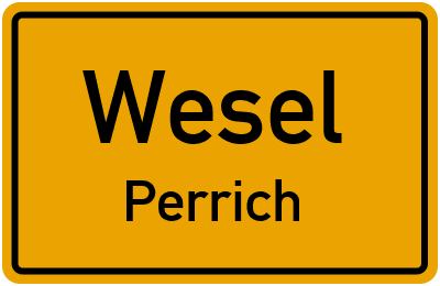 Straßenverzeichnis Wesel Perrich