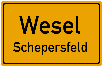 Straßenverzeichnis Wesel Schepersfeld