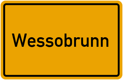 Ortsschild von Gemeinde Wessobrunn in Bayern