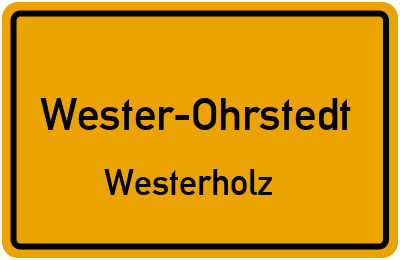 Straßenverzeichnis Wester-Ohrstedt Westerholz