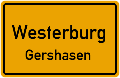 Straßenverzeichnis Westerburg Gershasen