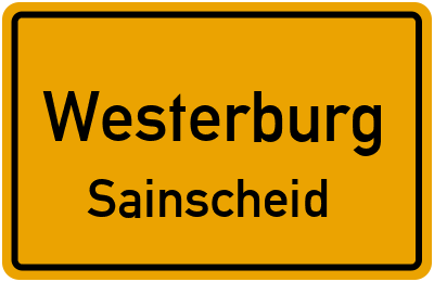 Straßenverzeichnis Westerburg Sainscheid