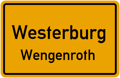 Straßenverzeichnis Westerburg Wengenroth