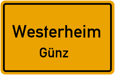 Straßenverzeichnis Westerheim Günz