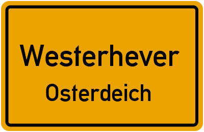 Straßenverzeichnis Westerhever Osterdeich