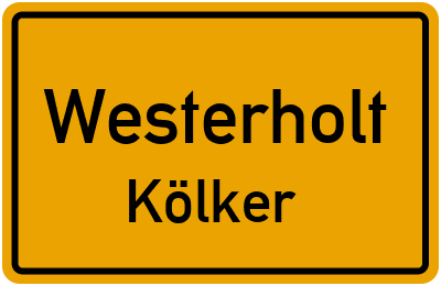Straßenverzeichnis Westerholt Kölker