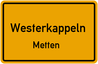 Straßenverzeichnis Westerkappeln Metten