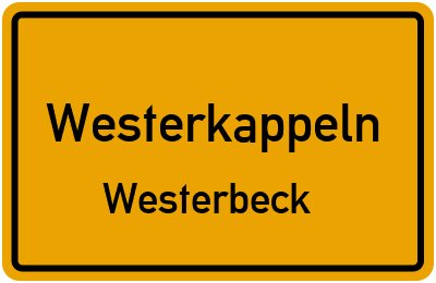 Straßenverzeichnis Westerkappeln Westerbeck