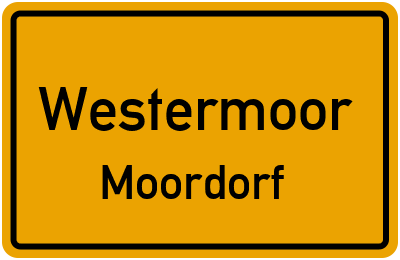 Straßenverzeichnis Westermoor Moordorf