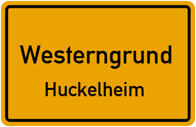 Straßenverzeichnis Westerngrund Huckelheim