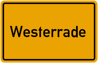 Ortsschild von Gemeinde Westerrade in Schleswig-Holstein