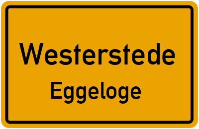 Ortsschild Westerstede Eggeloge