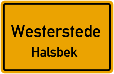 Straßenverzeichnis Westerstede Halsbek