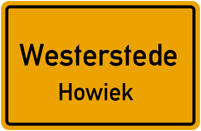 Straßenverzeichnis Westerstede Howiek