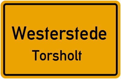 Ortsschild Westerstede Torsholt