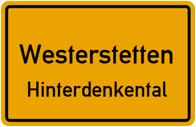 Straßenverzeichnis Westerstetten Hinterdenkental