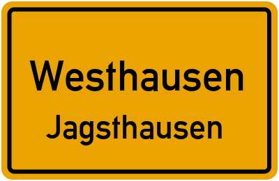 Ortsschild Westhausen Jagsthausen