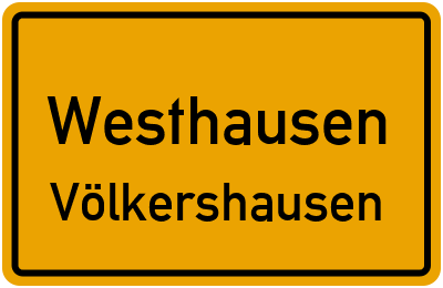 Straßenverzeichnis Westhausen Völkershausen