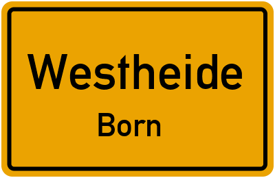 Straßenverzeichnis Westheide Born