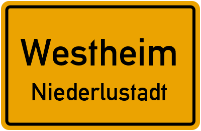Straßenverzeichnis Westheim Niederlustadt