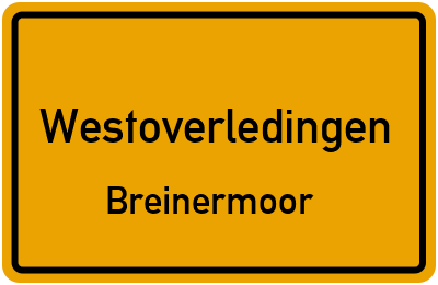 Straßenverzeichnis Westoverledingen Breinermoor