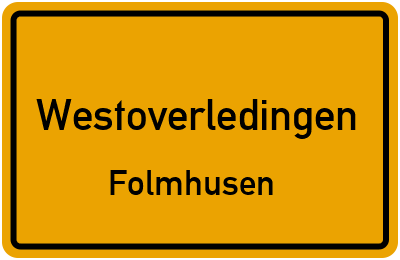 Straßenverzeichnis Westoverledingen Folmhusen