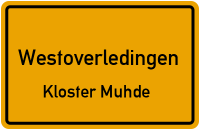 Straßenverzeichnis Westoverledingen Kloster Muhde