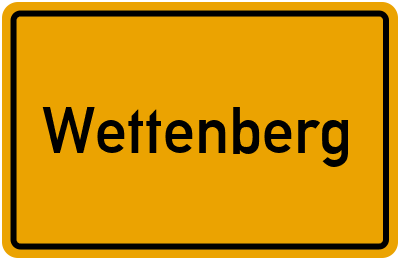 Ortsschild von Wettenberg in Hessen