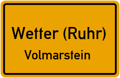 Straßenverzeichnis Wetter (Ruhr) Volmarstein