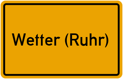 Wetter (Ruhr) in Nordrhein-Westfalen