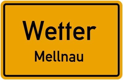 Straßenverzeichnis Wetter Mellnau