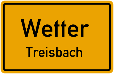 Straßenverzeichnis Wetter Treisbach