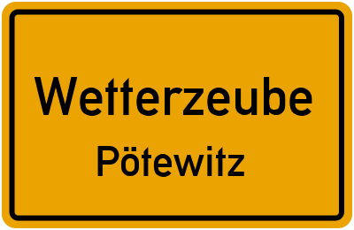 Straßenverzeichnis Wetterzeube Pötewitz