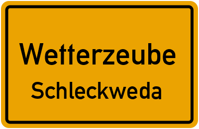 Straßenverzeichnis Wetterzeube Schleckweda