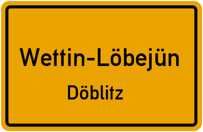 Straßenverzeichnis Wettin-Löbejün Döblitz