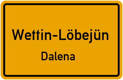 Straßenverzeichnis Wettin-Löbejün Dalena