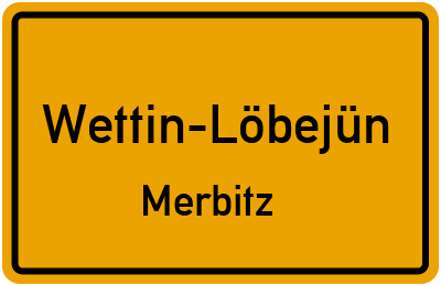 Straßenverzeichnis Wettin-Löbejün Merbitz