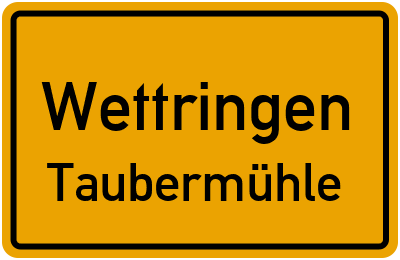 Straßenverzeichnis Wettringen Taubermühle