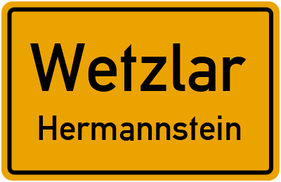 Straßenverzeichnis Wetzlar Hermannstein