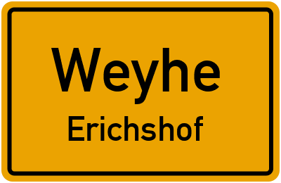 Straßenverzeichnis Weyhe Erichshof