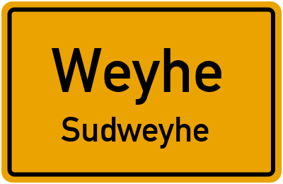 Straßenverzeichnis Weyhe Sudweyhe
