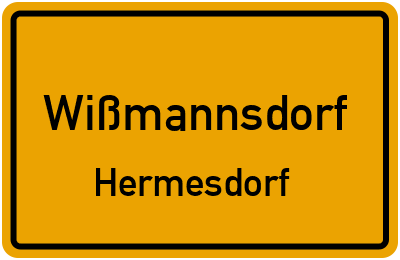 Straßenverzeichnis Wißmannsdorf Hermesdorf